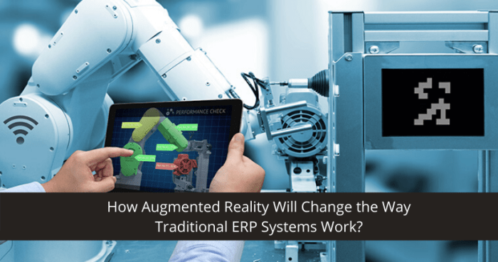 ERP software for augmented reality