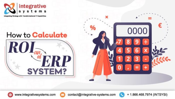 Infographic erp implementation roi measure investment return