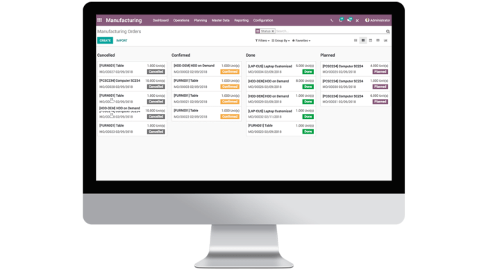 Erp software manufacturing solutions centralized